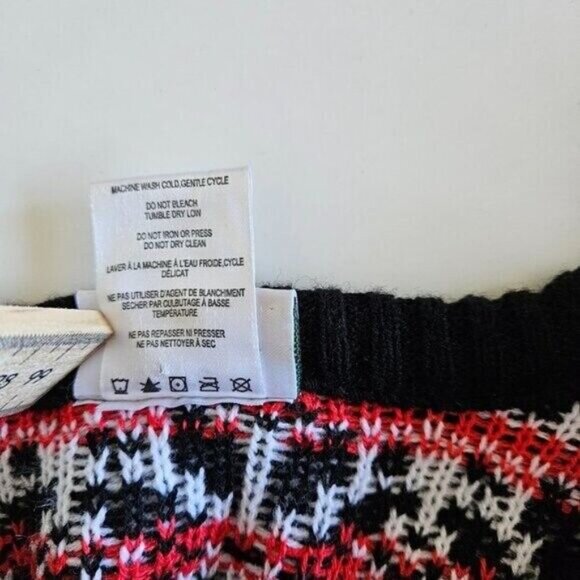 Super Mario Sweater Mens XL Multicolor Crewneck AOP Geo Gamer XMas Colorful LS - Picture 14 of 15